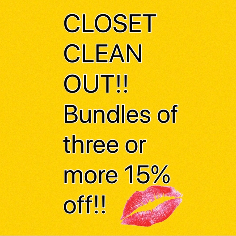 CLOSET CLEAN OUT!
